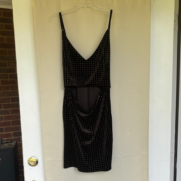 Speechless Black Backless Studded Dress - Picture 1 of 3